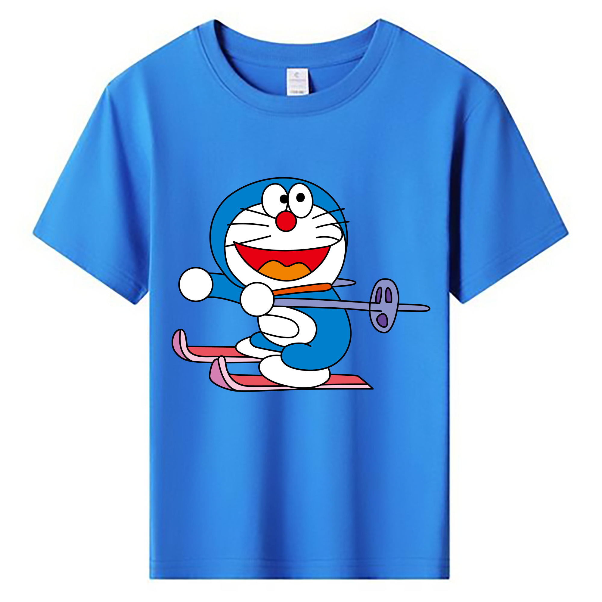 （画像用） ドラえもん Doraemon 綿100％キッズTシャツ（フロントプリント）